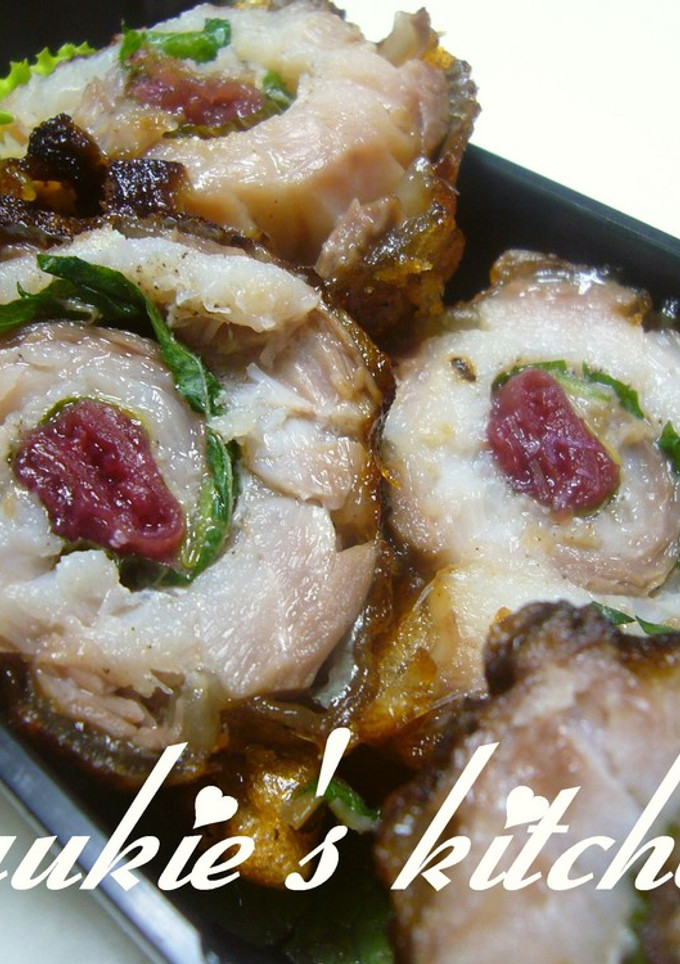鯵の梅しそ巻き竜田揚げ-レシピのメイン写真