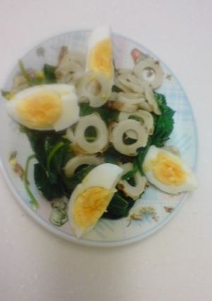 ちくわとモロヘイヤのサラダ-レシピのメイン写真