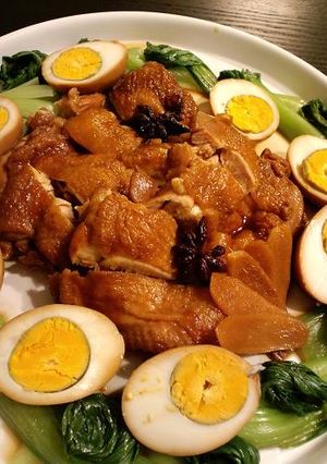 鶏もも肉と卵の紹興酒煮込み-レシピのメイン写真