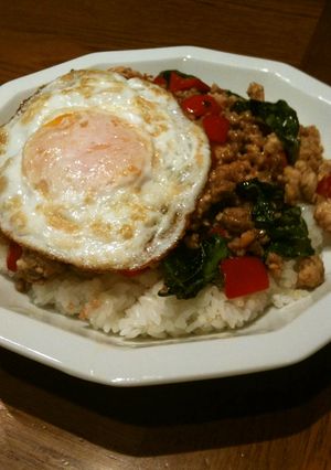 ガパオ飯☆タイ風ひき肉バジル炒め-レシピのメイン写真