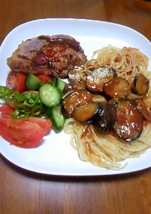 カフェランチ風ワンプレート☆麻婆パスタ-レシピのメイン写真