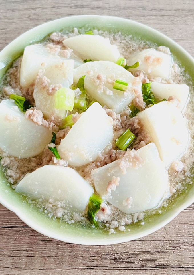 鍋いらずで簡単和食♪かぶのそぼろ煮-レシピのメイン写真