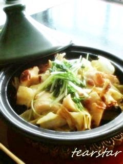 タジン鍋キャベツとちくわのカレーマヨ蒸し-レシピのメイン写真