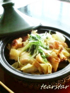 タジン鍋キャベツとちくわのカレーマヨ蒸し-レシピのメイン写真