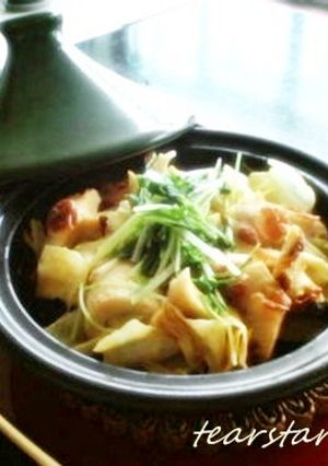 タジン鍋キャベツとちくわのカレーマヨ蒸し-レシピのメイン写真