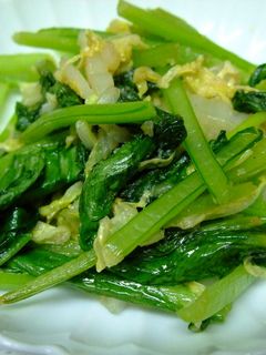 紹興酒が隠し味 炒青菜-レシピのメイン写真