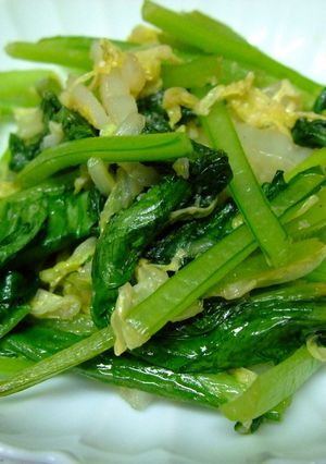 紹興酒が隠し味　炒青菜-レシピのメイン写真