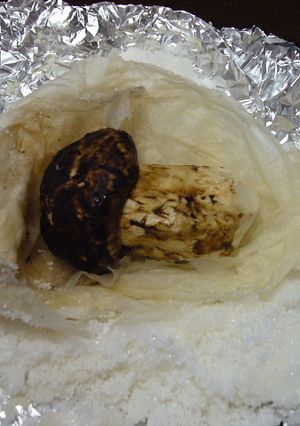 酒の肴に♪松茸の塩釜焼き-レシピのメイン写真