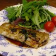 大葉にんにく醤油で太刀魚のムニエル