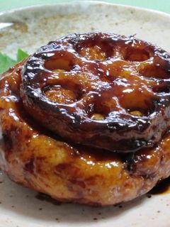 蓮根つくねの照り焼き-レシピのメイン写真