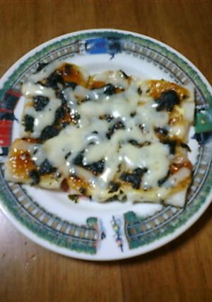 やみつき！簡単♪味噌・餅ピザ♪-レシピのメイン写真