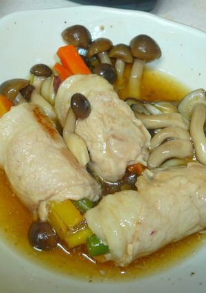 簡単！豚肉の野菜ロール煮-レシピのメイン写真