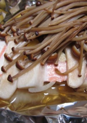 鮭の紹興酒ホイル蒸し-レシピのメイン写真
