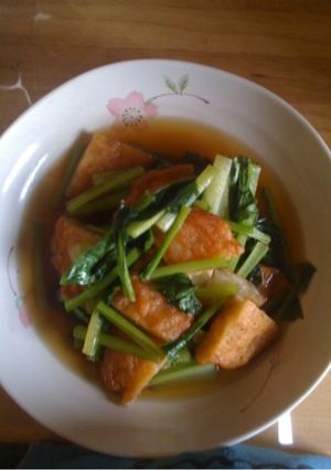 小松菜とさつま揚げのさっと煮-レシピのメイン写真