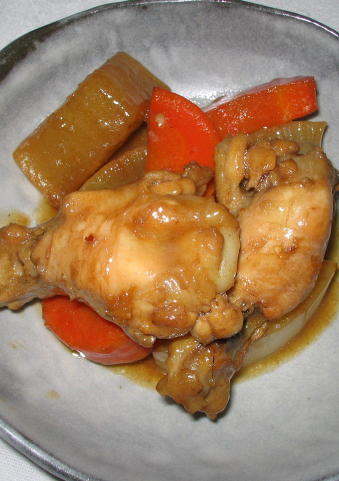 鶏手羽と根菜の紹興酒炒め煮-レシピのメイン写真