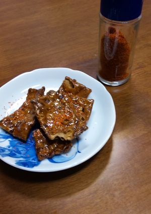 甘いテカテカした煎餅やかりんとうの食べ方-レシピのメイン写真