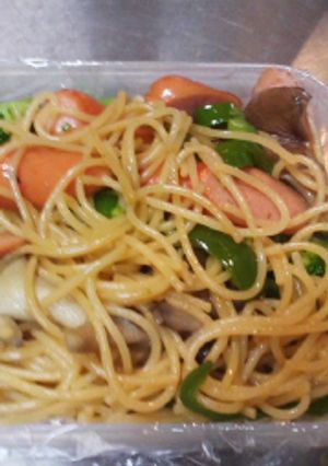 サラスパ炒め　バターしょうゆ味-レシピのメイン写真