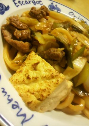 ☀煮込み肉豆腐うどん☀-レシピのメイン写真