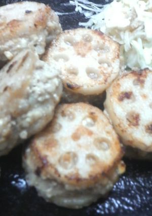 れんこんのはさみ焼き-レシピのメイン写真