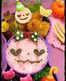 キャラ弁☆ピンクハロウィンのお弁当