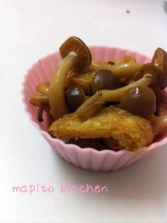 お弁当に☆しめじと揚げの甘辛煮-レシピのメイン写真