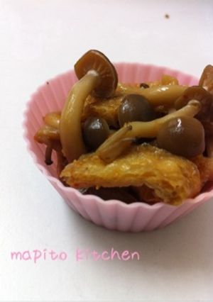 お弁当に☆しめじと揚げの甘辛煮-レシピのメイン写真