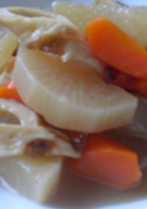 焼ちくわと根菜の煮物-レシピのメイン写真