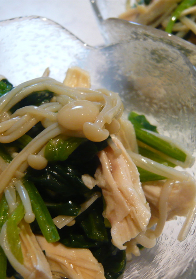 蒸し鶏とほうれん草のあっさり和え-レシピのメイン写真