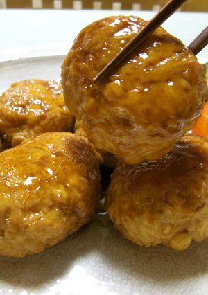 えのきでかさ増し♪鶏つくねの照り焼き-レシピのメイン写真