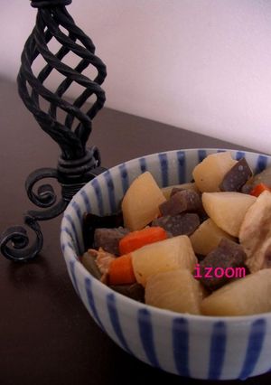 我が家の定番！根菜とこんにゃくのおでん風-レシピのメイン写真