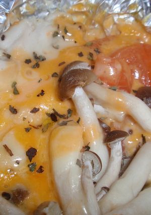 ささみとシメジのチーズホイル焼き-レシピのメイン写真