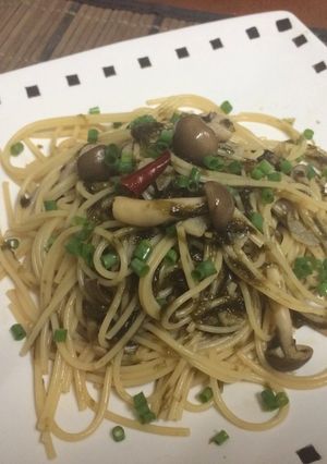 あおさのりのペペロンチーノ-レシピのメイン写真