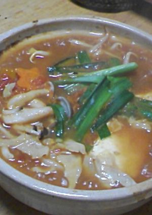トマト入りカレー鍋-レシピのメイン写真