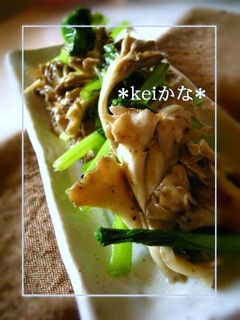 ★簡単★舞茸と小松菜のにんにく炒め-レシピのメイン写真