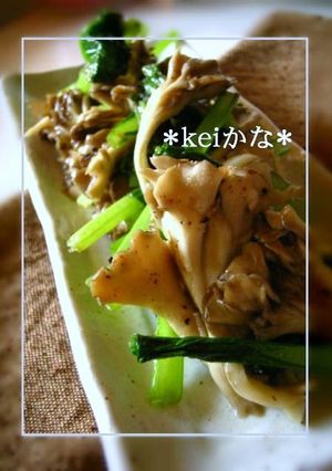 ★簡単★舞茸と小松菜のにんにく炒め-レシピのメイン写真