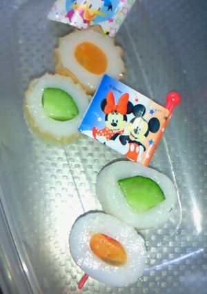 人参&胡瓜の竹輪ピック刺し-レシピのメイン写真