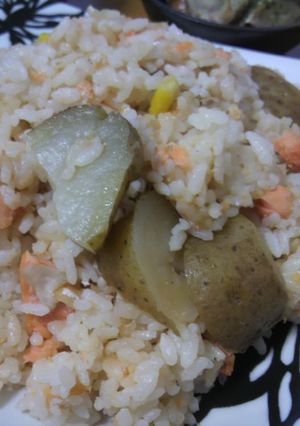 鮭の北海道炊き込みご飯-レシピのメイン写真