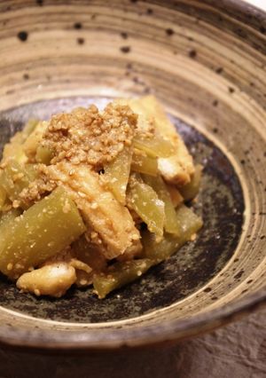 山くらげと揚げの胡麻煮-レシピのメイン写真
