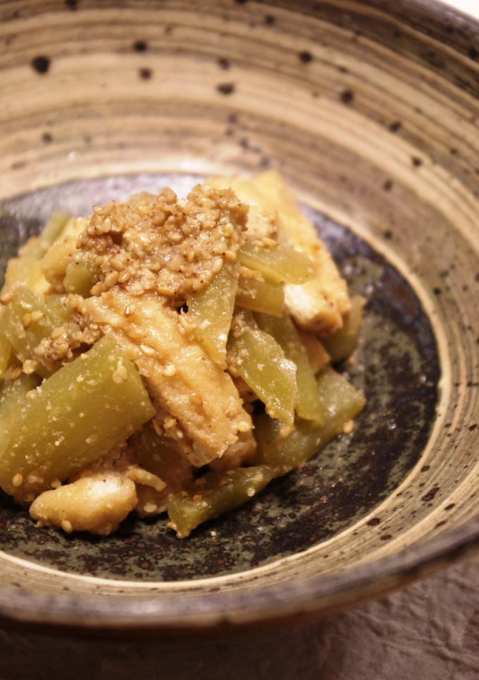 山くらげと揚げの胡麻煮-レシピのメイン写真