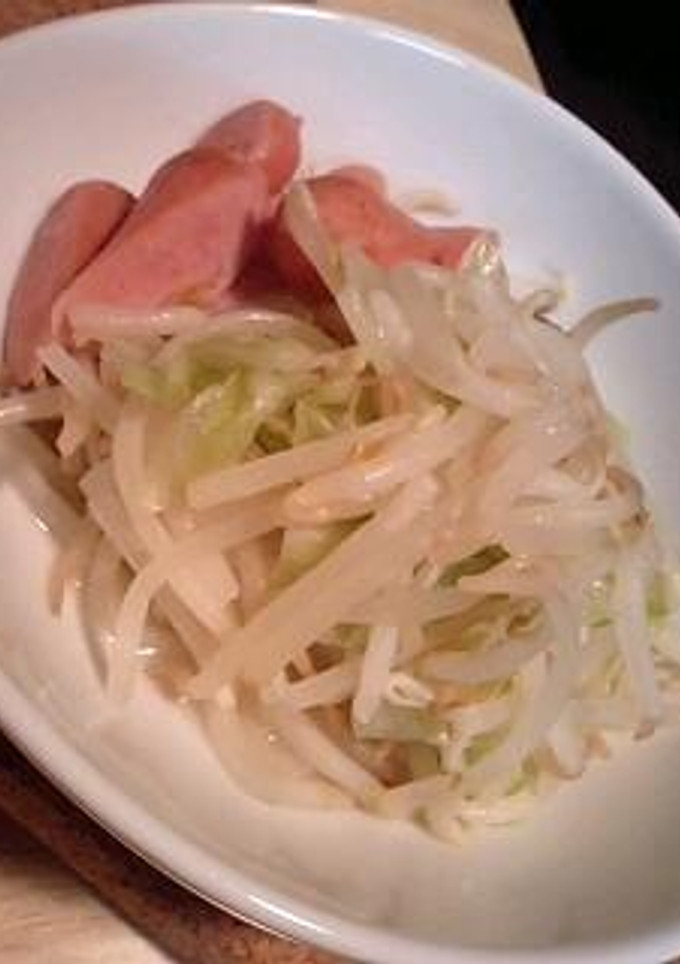 超簡単☆もやしとキャベツの蒸し物-レシピのメイン写真