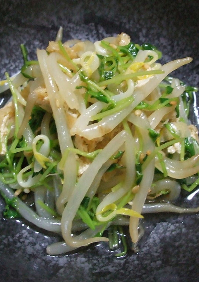 豆苗ともやしのごま風味お浸し-レシピのメイン写真
