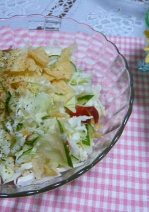 キャベツとりんごドレッシングのサラダ♪-レシピのメイン写真