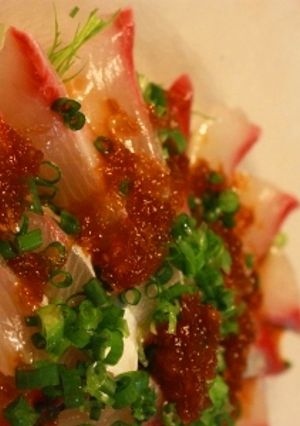 和風カルパッチョサラダ（白身魚が合います♪）-レシピのメイン写真