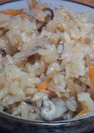 なめ茸の炊き込みご飯-レシピのメイン写真