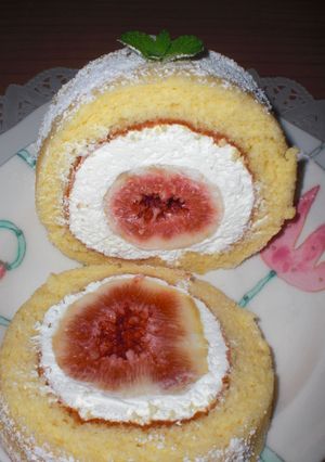 いちじくのロールケーキ2010-レシピのメイン写真