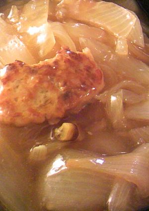 肉団子と玉葱のあんかけ-レシピのメイン写真
