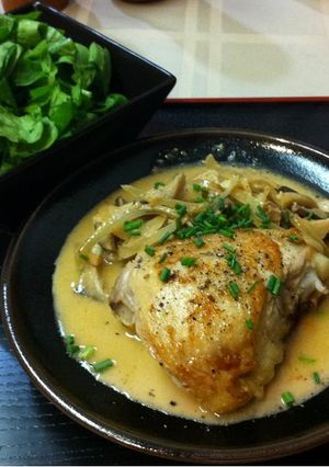 チキン＆ガーリッククリームソース-レシピのメイン写真