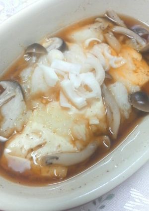 ふんわり〜♪豆腐のとろろﾝ蒸し-レシピのメイン写真