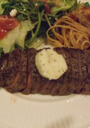 ステーキにレモンバター-レシピのメイン写真