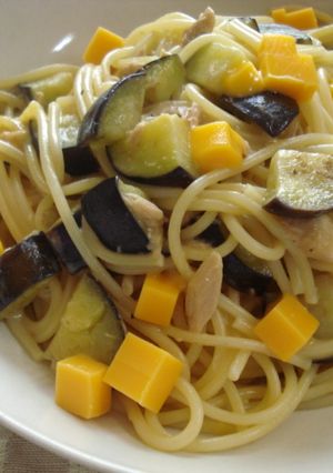 とろ～り♪なすとチーズの和風パスタ-レシピのメイン写真